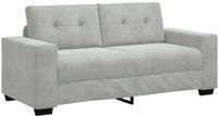 vidaXL Loveseat bank lichtgrijs 180x77x82 cm fluweel