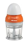 Ariete 1836 Choppy, chopper, 160 W, inhoud 250 ml, roestvrijstalen messen, pulsfunctie, oranje, 10,5 x 10,5 x 20 cm