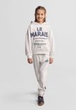 Minoti trainingspak meisjes met capuchon - joggingpak kind ecru