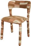 DÉJA Living Eetkamerstoel Mala - Terracotta Stof - Set van 2