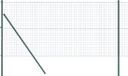 vidaXL Euro-hek met grondbevestiging 10 x 1 m PVC-coated staal groen