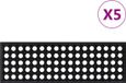 vidaXL - Trapmatten - 5 stuks - 25x75 cm - Rubber - Zwart