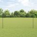 vidaXL grillage hexagonal avec poteaux 10 x 1,5 m acier revêtu de PVC gris