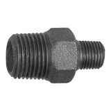 Dubbele RIEGLER Dubbele schroefdraad 245, rood, R 1 1/2 a., R 1 a., gietijzer zwart, bedrijfstemperatuur -20 °C tot 300 °C, ISO 7-1