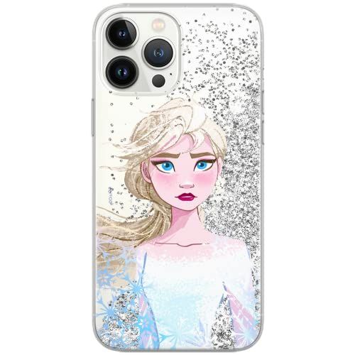 ERT GROUP - Phone Case for Apple iPhone 13 PRO MAX - Disney Elsa 014 - Glitter Effect