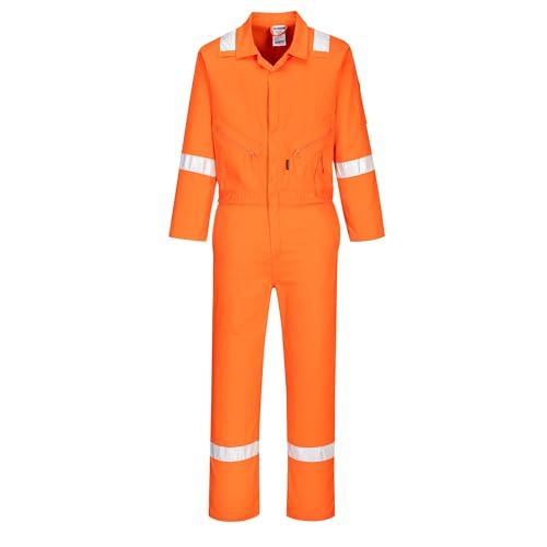 Portwest C814 Iona Cotton Coverall, Regular, Size 2XL, Orange