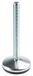 RS PRO Verstelbare voet M16 tot 1000 kg x 150 mm, tot 10 ° kantelbaar/rubber verzinkt staal x 185