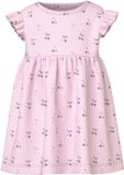 NAME IT NBFFICHERRY CAPSL BODYDRESS - Baby Jurk - Cradle Pink - Katoen/Elastaan - Korte mouw