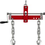 Relaxdays motorbalancer - tot 900 kg - rood - zilver