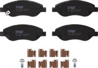 TRW Bremsbelagsatz, Scheibenbremse GDB1713 | Compatibel met: OPEL CORSA D