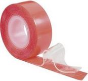TOOLCRAFT 886516 Dubbelzijdige tape Rood (l x b) 1.5 m x 19 mm 1 stuk(s)