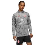 PUMA A.C. Milan - Prematch shirt met ritssluiting 1/4, sweatshirt voor wedstrijden, seizoen 2025/2026, officieel product, volwassenen