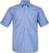 JP 1880 - Hommes - Chemise business sans repassage col kent demi-manche - Bleu clair - Taille XL