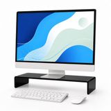 Merkloos / Sans marque Relaxdays Monitorstandaard - Acryl - Zwart