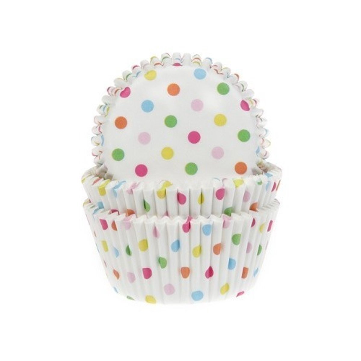 House of Marie Cupcake Cups Confetti 50x33mm. 50st