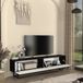 en.casa Tv-meubel Verpsboga kort frame 180x32x47 cm zwart
