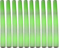 Merkloos 10x Partystaaf met groen LED licht 48 cm