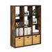 Furinno Cubicle Open Back Decoratieve Kubus Opbergorganizer, 12-Cube, Amber Pine