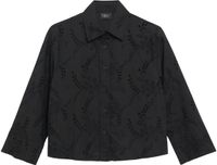 s.Oliver BLACK LABEL s.Oliver Blouse met broderie - zwart