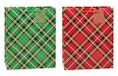 TSI Geschenkzakjes TARTAN, verpakking van 12, afmetingen: groot (HxBxD 32 x 26 x 13,5 cm), art.nr. 87312