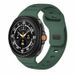 Samsung Galaxy Watch 9 40mm / 44mm Wave met motief siliconen band - Donkergroen