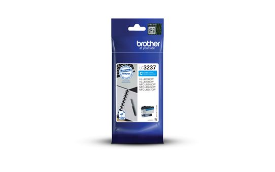 Brother LC-3237C Cyan Ink Cartridge - Original - 1500 Pages - Compatible with Brother Printers