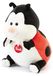 Molly Peluche, coccinelle, rouge et noir, taille M