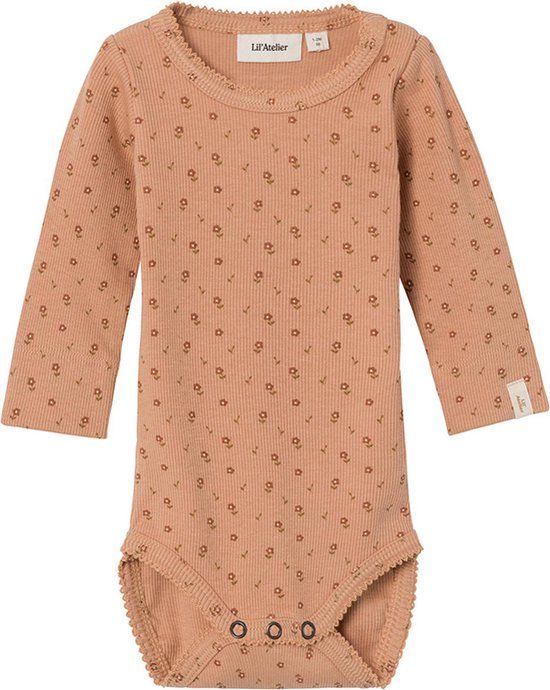 LIL' ATELIER BABY romper NBFGAGO nougat