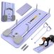 Entraîneur abdominal - Planche Pilates et planche push-up - Entraîneur à rebond automatique - Entraînement d'équilibre et corps entier - Conception à roue unique - Violet