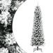 vidaXL Kunstkerstboom met sneeuw smal 120 cm PVC en PE
