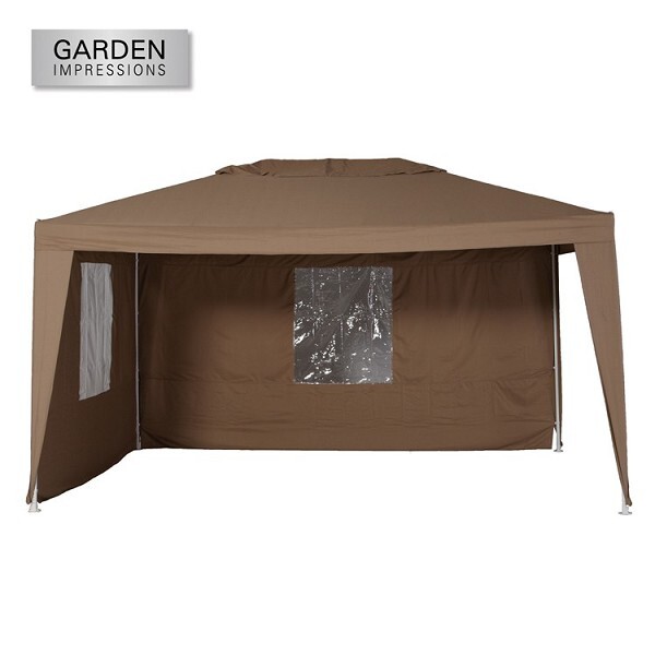 Garden Impressions - Partytent Esprit set van 2 zijwanden 3x3 m - Donker beige