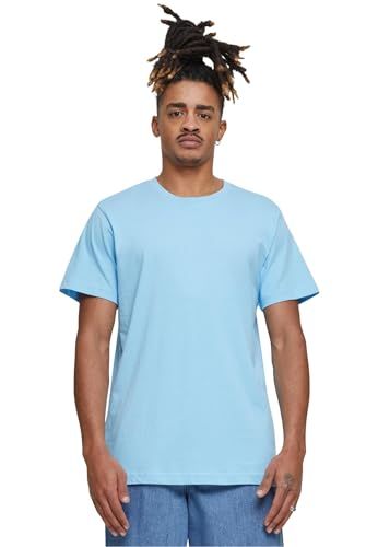 Build Your Brand Men's T-shirt Round Neck, Baltic Blue, S
