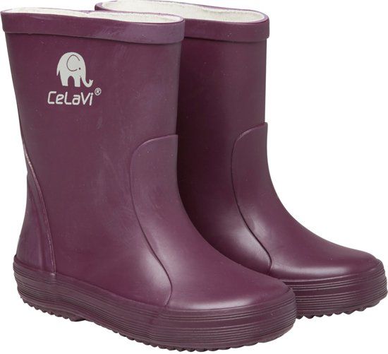 CELAVI - Regenlaarzen kind - Donker paars