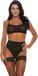 Forplay Sheer Your Lovin' - BH en Slipje black XL