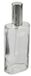 Atomizer Fantasy Atomizer Transparant Glazen Fles, Ovaal, met Vernevelingspomp + Zilveren Dekking, 100 ml, 14 cm Hoog