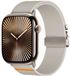 By Qubix - Nylon bandje met Parachute sluiting - Sterrenlicht - Geschikt voor Apple Watch 38mm / 40mm / 41mm / 42mm