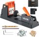 VEVOR Pocket Hole Jig, 12,7 tot 38,1mm, Schuine Gatenpositioneerder, Pocket Hole Boormalset met Stofafzuigadapter, Verwijderbaar Geleidingsblok, Boor, Aanslagring, voor Houtbewerking