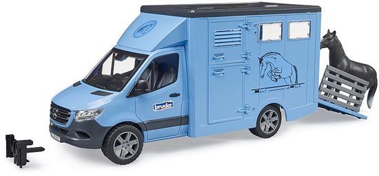 Bruder Mercedes Benz Paardentransporter Inclusief paard - 2674