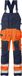 Fristads Hi Vis Amerikaanse Overall Klasse 2 1014 Plu - Hi-Vis oranje/marineblauw - C48