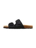 The Divine Factory Muiltjes 'Noga Mistral Edge Leder-Pantoletten' zwart