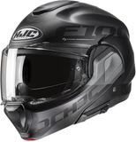 HJC F100 Hetal Zwart Grijs Casque modulable - Casque