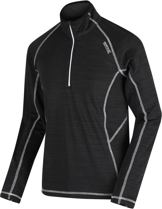 Regatta Yonder longsleeve Heren, black S 2019 Onderhemden