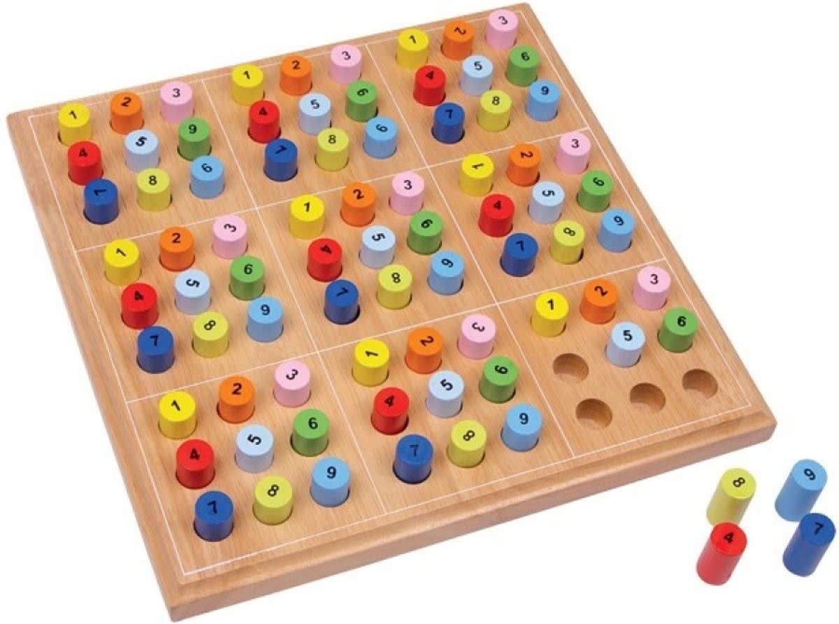 Small foot company Small foot Houten sudoku pinnen 25 x 25 x 3 cm
