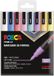 POSCA Set van 8 Pastel Markers - Waterbasis, Dubbele Punt