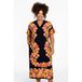 YOEK gebloemde jurk Plus Size - blauw