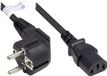 Good Alcasa P0130-S007 elektriciteitssnoer Zwart 0,75 m CEE7/7 IEC C13