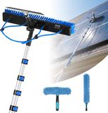 VEVOR 2-In-1 Telescopische Reinigingsborstel voor Zonnepanelen