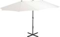 vidaXL Parasol met aluminium paal 460x270 cm zandkleurig