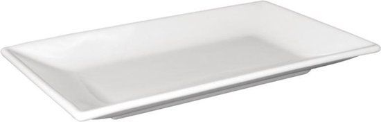 Olympia Whiteware Rechthoekige Serveerschalen - 25 x 15 cm - 4 Stuks