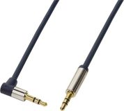 Logilink Stereo Audiokabel Voor Telefoons, Laptops En Tablets 3,5 Mm Hoek 90° 1M
